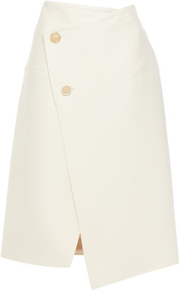 Marni Wool-blend Twill Wrap Skirt