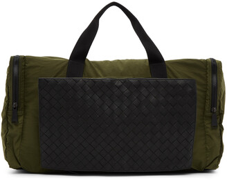 Bottega Veneta Green Intrecciato Packable Duffle Bag