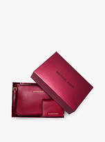 Thumbnail for your product : Michael Kors Jet Set Travel Leather Crossbody And Card Holder Set