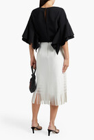 Thumbnail for your product : Carolina Herrera Ruffled crepe blouse