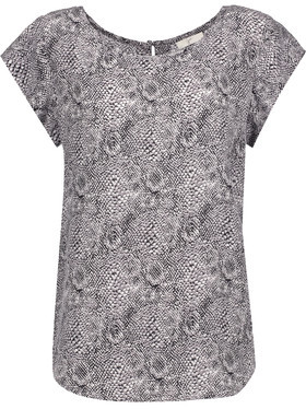 Joie Rancher Printed Washed-Silk Top
