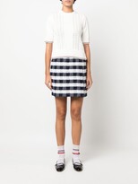 Thumbnail for your product : Thom Browne Pointelle Crew-Neck Knitted Top
