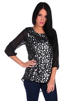 Thumbnail for your product : Romeo & Juliet Couture Triangle Sequence Blouse