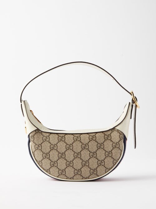 Gucci Ophidia Mini Gg-supreme Canvas Shoulder Bag - Beige White - ShopStyle