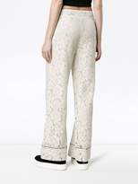 Thumbnail for your product : Ganni Jerome wide-leg lace trousers