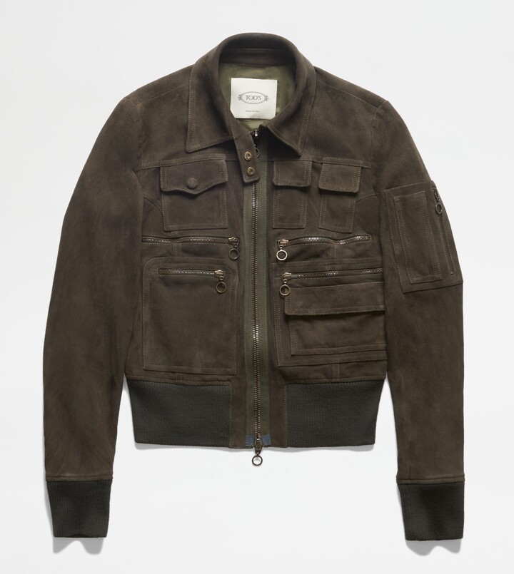Tod's Suede Jacket - ShopStyle