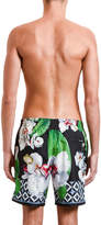 Thumbnail for your product : Dolce & Gabbana Men's Orchid Floral-Print Shorts