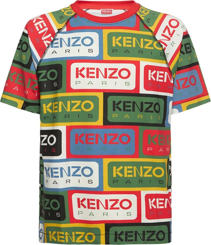 KENZO PARIS Kenzo Label Tech Slim Jersey T-shirt - ShopStyle