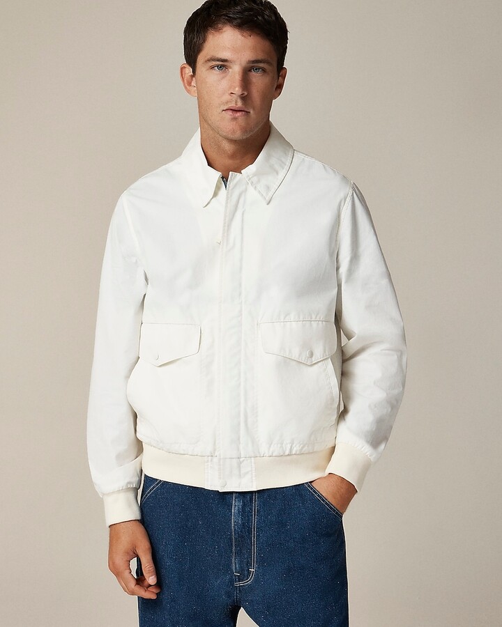 J.Crew Flight jacket in cotton poplin