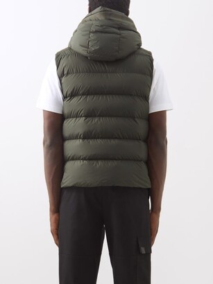 ジャケット・アウター MONCLER CARDAMINE GILET DARK GREEN Moncler Cardamine Hooded Quilted Down Gilet - Khaki - ShopStyle