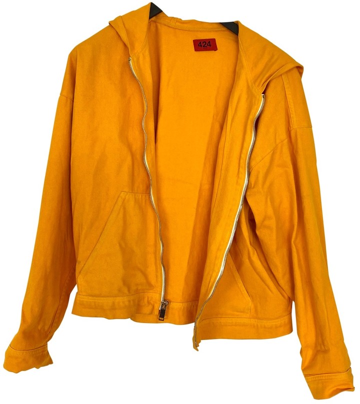 424 yellow denim parka