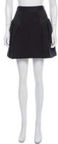 Thumbnail for your product : Milly Wool Mini Skirt Black Wool Mini Skirt