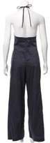 Thumbnail for your product : Maryam Nassir Zadeh Wide-Leg Halter Jumpsuit