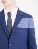 Thumbnail for your product : Lardini Colour block regular-fit cotton-blend jacket