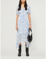 Thumbnail for your product : The Kooples Floral V-neck chiffon midi dress