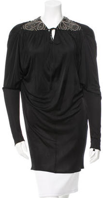 Emilio Pucci Embellished Long Sleeve Top