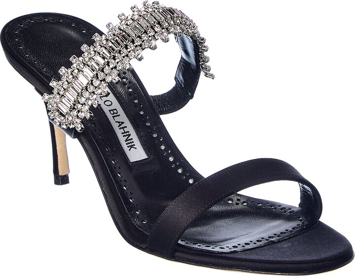 Manolo Blahnik Sako 70 Satin Sandal