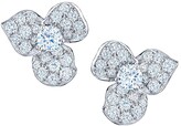 Thumbnail for your product : Kwiat Floral 18K White Gold & Diamond 3-Petal Stud Earrings