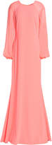 Thumbnail for your product : Badgley Mischka Georgette-paneled Crepe Gown
