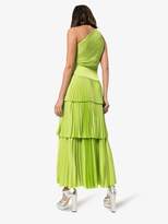 Thumbnail for your product : SOLACE London larrisa one shoulder pleated dress