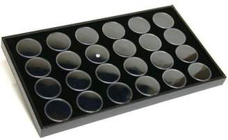 FindingKing 24 Foam Gem Stone Jars Box Storage Display Tray