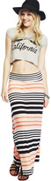 Thumbnail for your product : Wet Seal Colorful Stripe Maxi Skirt