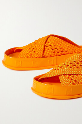 Fendi orange slides Clearance