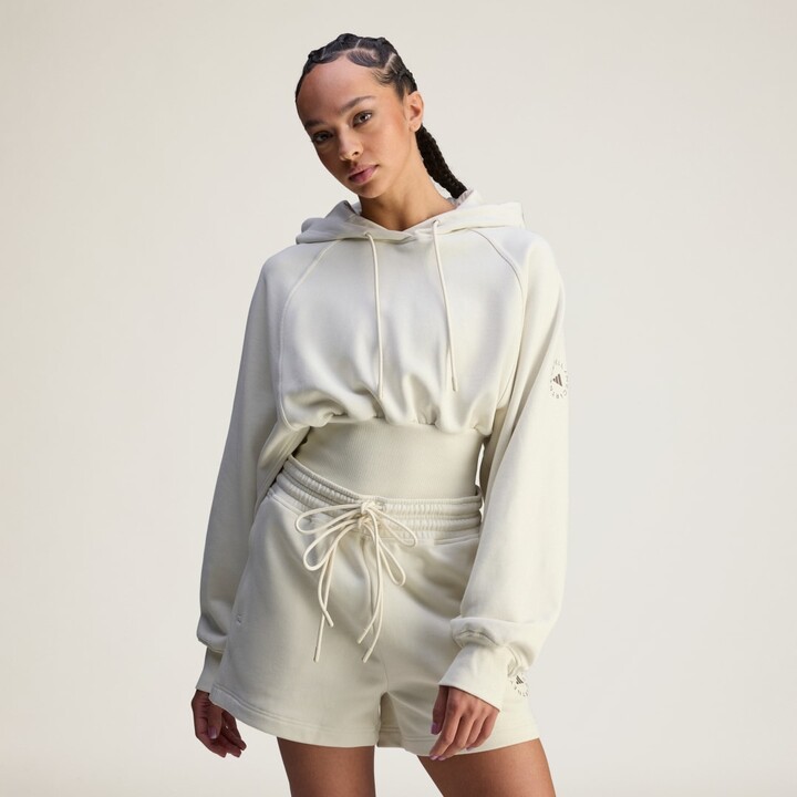 adidas by Stella Mc Cartney Cropped Hoodie Almond Milk-Smc S Womens