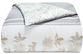 Martha Stewart Collection CLOSEOUT! Embroidered Floral Reversible Cotton 8-Pc. Queen Comforter Set, Created for Macy's