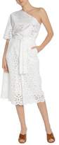 Thumbnail for your product : Zimmermann Tie-Front Broderie Anglaise Midi Skirt