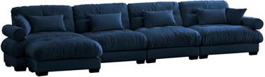Everly Quinn 166'' Wide Upholstered Sectional