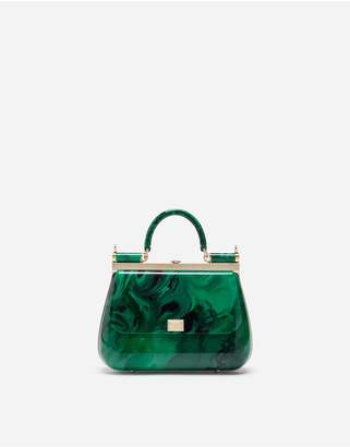 Dolce & Gabbana Sicily Box Bag In Malachite Sint Glass