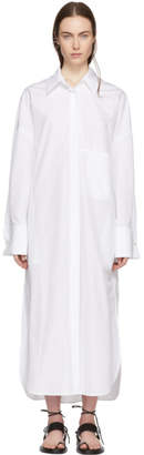 Ann Demeulemeester White Byron Shirt Dress
