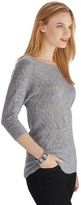 Thumbnail for your product : White House Black Market 3/4 Sleeve Dolman Pointelle Pullover