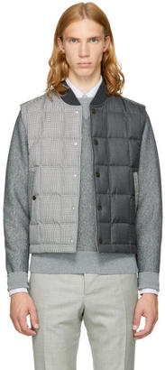 Thom Browne Black and White Down Funmix Vest