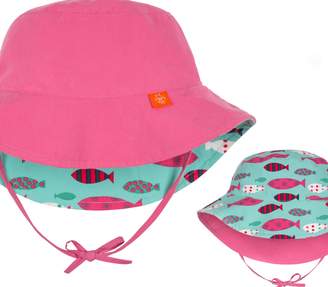 Lassig Baby Reversible Sun Protection Bucket Hat Girls UV-protection 50+, Light Pink
