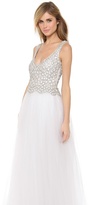 Thumbnail for your product : Collette Dinnigan Beaded Tulle Gown