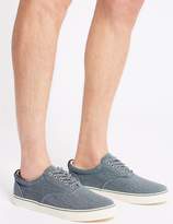Thumbnail for your product : Marks and Spencer Extra Wide Fit Canvas Lace-up Pump Shoes