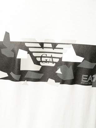 Emporio Armani Ea7 graphic logo print T-shirt