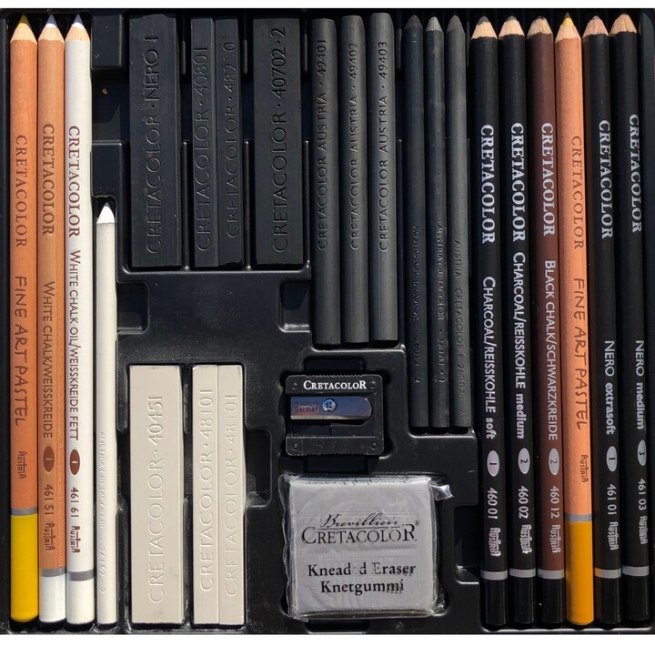 Cretacolor Monolith Graphite Pencil Tin Box Set 11 Pieces