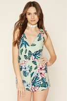 Thumbnail for your product : Forever 21 Tropical Print Romper