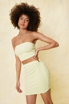 Thumbnail for your product : Nasty Gal Womens O Ring Cut Out High Waisted Mini Skirt - Green - 12