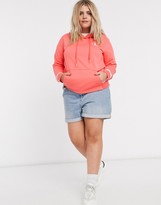 Thumbnail for your product : Calvin Klein Jeans CK embroidery hoodie in pink