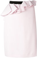 Giambattista Valli - asymmetric peplum skirt - women - Soie/Spandex/Elasthanne/Viscose - 40