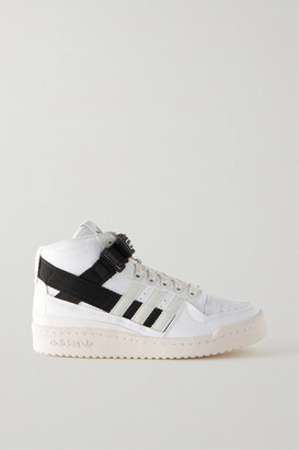 white adidas leather