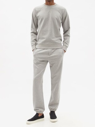The Row Olin Cotton-loopback Jersey Track Pants - Grey