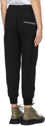 Alexander McQueen Black French Terry Lounge Pants
