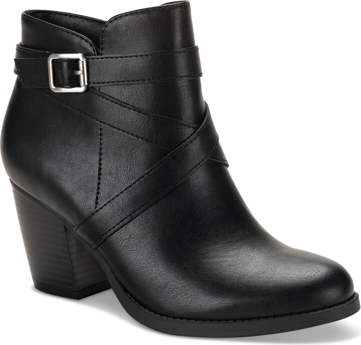 Style Co Women's Zetaa Strappy Belt-Heel Booties