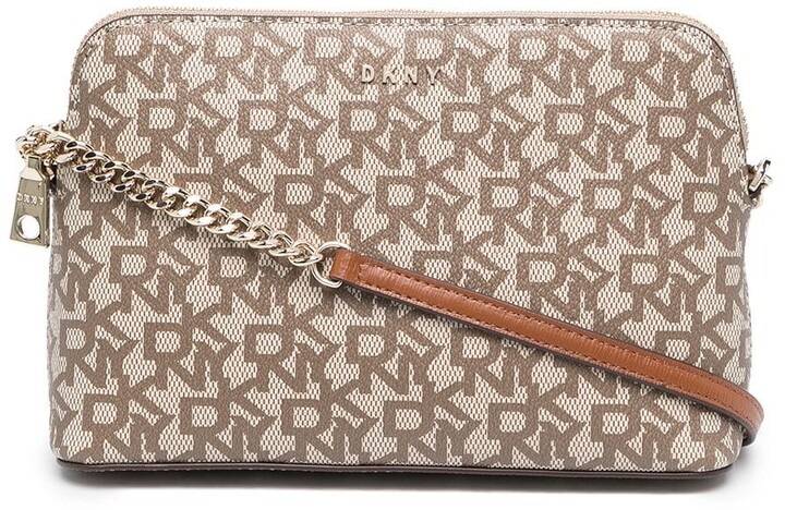 DKNY Bryant Small Chain Cross Body Bag in Brown
