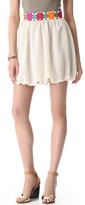 Thumbnail for your product : Kenny Embroidered Mini Bubble Skirt